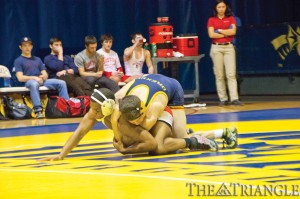 Senior Frank Cimato won a 9-3 decision in his final home bout as a Dragon against Rutgers University senior Trevor Melde at 141. The win earned Drexel three points for the match, but the team lost by a final score of 26-10 to the Scarlet Knights.