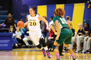 Senior forward Taylor Wootton hopes to slow down Delaware senior forward Elena Delle Donne when Drexel travels to Newark, Del., to take on the Blue Hens March 3. The Dragons will look to extend their win streak to five games.
