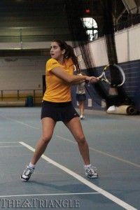 Junior Zeynep Mafa and the Drexel women’s tennis team lost to the University of Delaware 4-0 in the CAA Championships.