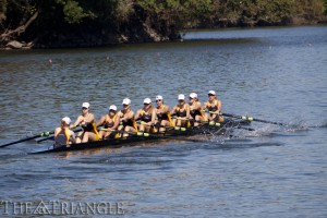 After rowing in the Knecht Cup April 13-14 in Cherry Hill, N.J., the Drexel men’s and women’s crew teams will host three consecutive competitions on the Schuylkill River.