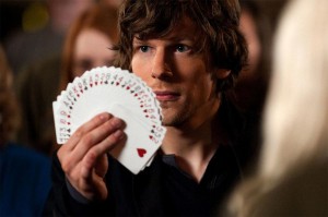 Jesse Eisenberg stars as Daniel Atlas in “Now You See Me” (out May 31). The film was directed by Louis Leterrier and follows four magicians who come together to form a group of cunning criminals who are able to outwit the FBI and Interpol.