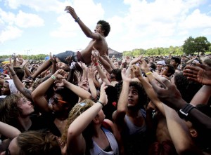 Photo Courtesy Orlando Sentinel. The Vans Warped Tour made a stop in Philly at the Susquehanna Bank Center July 12. In its 19th year, the music festival featured a mixed-genre lineup with bands like Reel Big Fish, The Used and Story of the Year.