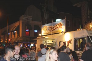 Aubrey Nagle, The Triangle. Over 80 different food and drink vendors attended The Food Trust's latest Night Market event on South Street Aug. 15. Fair-goers stood in long lines to eat at their favorite food trucks like The Cow and the Curd. Other trucks in attendance included Street Food Philly, Lil' Pop Shop and BrazBQ.