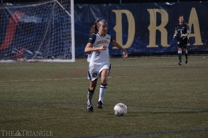 Drexel defender Andi Stampone has been a staple on the back end for the Dragons this season, starting in all 13 matches thus far with one shot on goal.