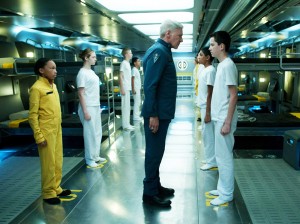 Photo Courtesy Richard Foreman Jr./Summit Entertainment. “Ender’s Game,” the long-awaited film adaptation of Orson Scott Card’s famous sci-fi novel, hit theaters Nov. 1. Asa Butterfield (right) stars as Ender Wiggin, accompanied by Harrison Ford, Viola Davis, Hailee Steinfeld, Abigail Breslin and Ben Kingsley.