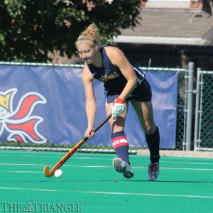 Senior back Kristen Focht scored the second goal of her collegiate career Oct. 4 during Drexel’s 6-1 victory over Dartmouth College at Vidas Field.