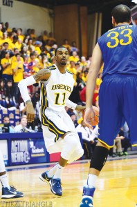 Sophomore guard Tavon Allen scored 19 points in his first action since spraining his ankle Jan. 11.