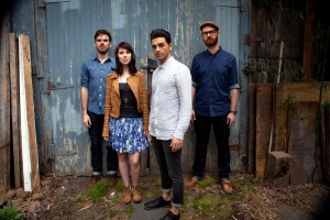 Photo Courtesy Mike Dubin Former Dashboard Confessional lead singer Chris Carrabba (second from right) and bandmates brought together a multitude of instruments and influences to open for Augustana at the TLA May 18 and tour their first studio album, “Twin Forks.”