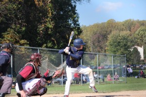 Outfielder and second baseman Sean McPartland readies to swing earlier this season. The Drexel baseball team is competing in the North Atlantic Regional Tournament.