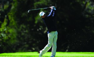 Chris Crawford watches his shot at the Cornell Invitational (Photo Courtesy - Drexeldragons.com)