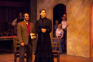 Photo Courtesy Philadelphia Artists’ Collective (Above) The Bridesgroom (Eric Scotolati) and the Mother (Judith Lightfoot Clarke) visit the Bride. Drexel University’s Co-Op Theatre Company and  the Philadelphia Artists’ Collective to present “Blood Wedding.”