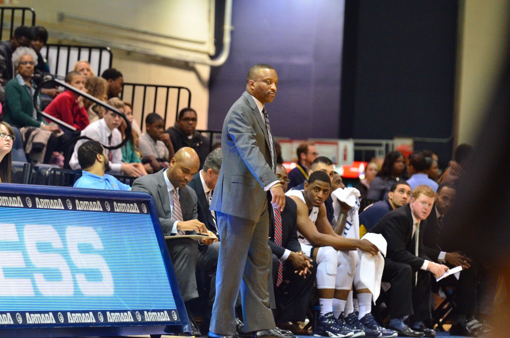 James "Bruiser" Flint eyes the court in Drexel's win over Southern Mississippi on Nov. 30. (Ken Chaney - The Triangle)