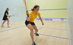 Kristine Giltvedt competes against Rochester Jan. 25. (Photo Courtesy - Drexeldragons.com)