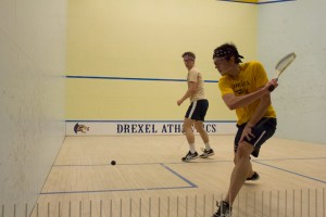 Men's squash takes on West Point, a matchup they won, 7-2. (Ajon Brodie - The Triangle)