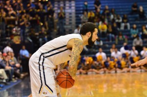 Drexel guard Freddie Wilson holds the ball against Southern Mississippi on Nov. 30. (Ken Chaney - The Triangle)