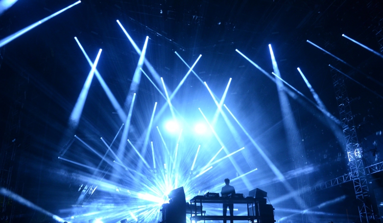 Jamie xx performs on the Liberty Stage. (photo: Shane O'Connor The Triangle)