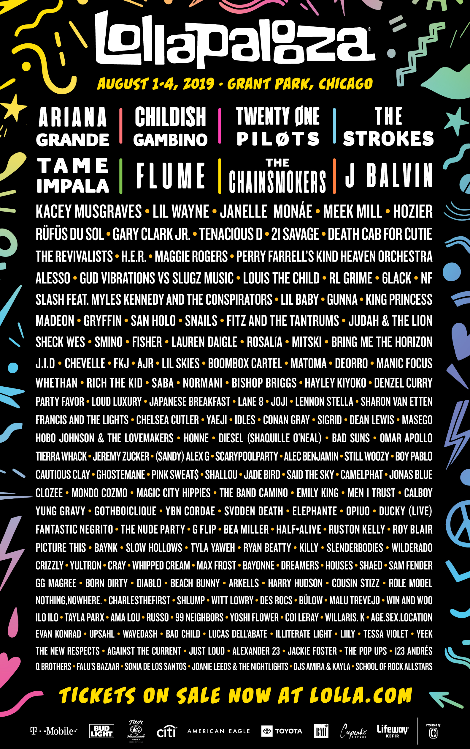 What does Lollapalooza get its name from?