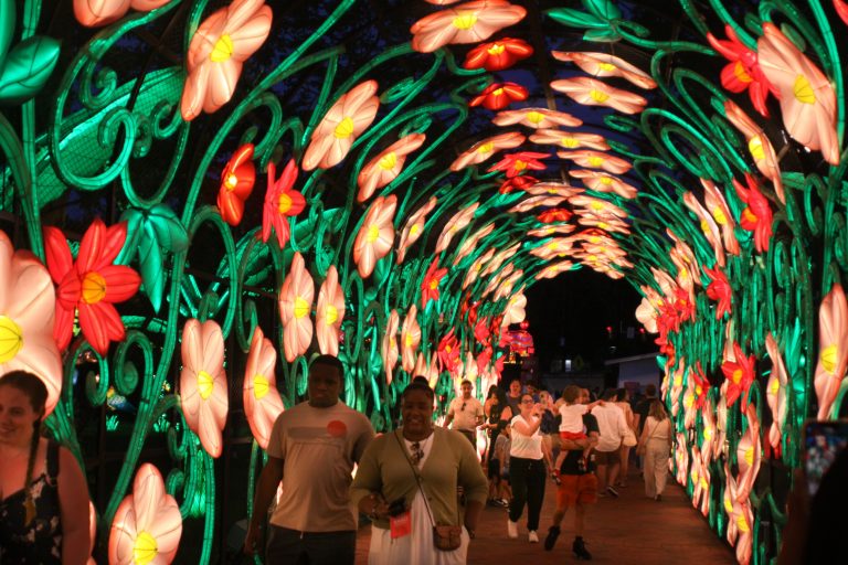 Larger than life lanterns at the Philadelphia Chinese Lantern Festival